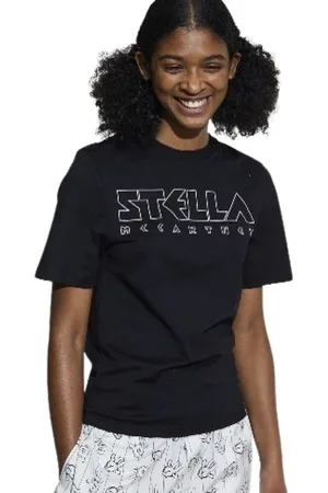 Stella McCartney Mujer, Camisetas, Negro, Talla: S