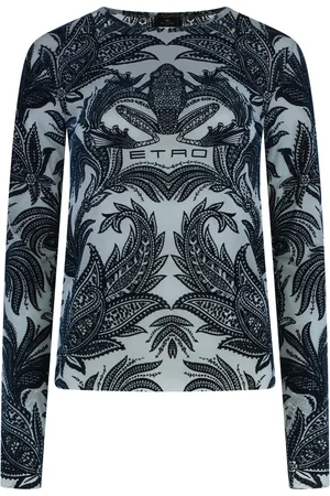 Etro Mujer, Camisetas, Azul, Talla: M