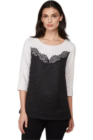 Twin-Set Mujer, Camisetas, Negro, Talla: S