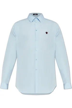 VERSACE Hombre, Camisas, Azul, Talla: 4XL