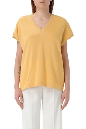Fabiana Filippi Mujer, Camisetas, Amarillo, Talla: S