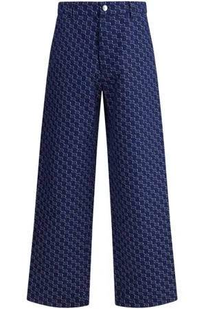 Gucci Hombre, Pantalones, Azul, Talla: M