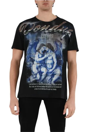 Dondup Hombre, Camisetas, Negro, Talla: XL