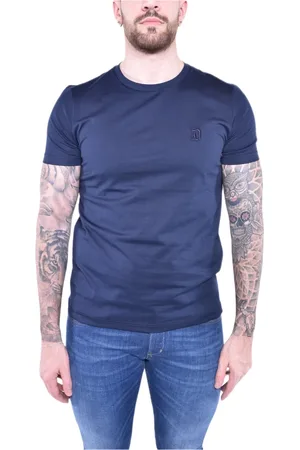 Dondup Hombre, Camisetas, Azul, Talla: 2XL