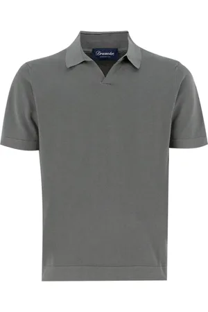 DRUMOHR Hombre, Camisetas, Gris, Talla: L