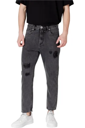 GIANNI LUPO Hombre, Vaqueros, Negro, Talla: L