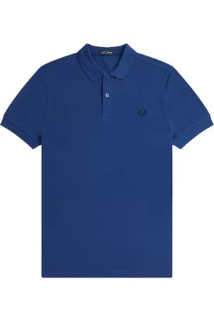 Fred Perry Hombre, Camisetas, Azul, Talla: M