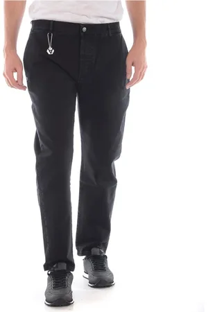 D.A. Daniele Alessandrini Hombre, Pantalones, Negro, Talla: W30