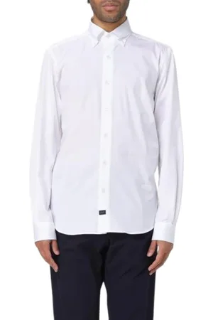 FAY Hombre, Camisas, Blanco, Talla: XL