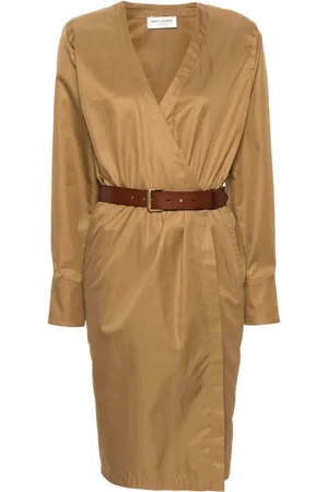 Saint Laurent Mujer, Vestidos, Marrón, Talla: S