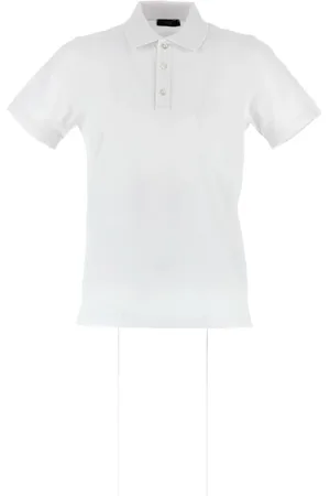 FAY Hombre, Camisetas, Blanco, Talla: L