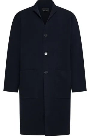 Roberto Collina Hombre, Abrigos, Azul, Talla: L