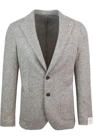 Lubiam Hombre, Chaquetas, Gris, Talla: M