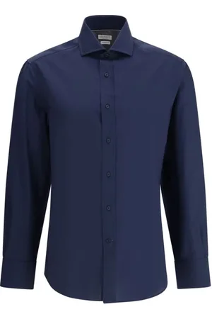 Brunello Cucinelli Hombre, Camisas, Azul, Talla: M