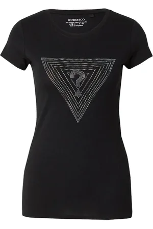 Guess Mujer, Camisetas, Negro, Talla: M