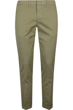 FAY Hombre, Pantalones, Verde, Talla: W35