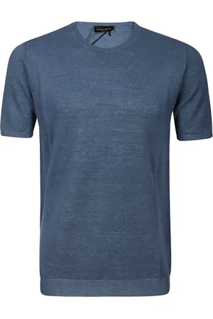 Roberto Collina Hombre, Jerseys, Azul, Talla: L