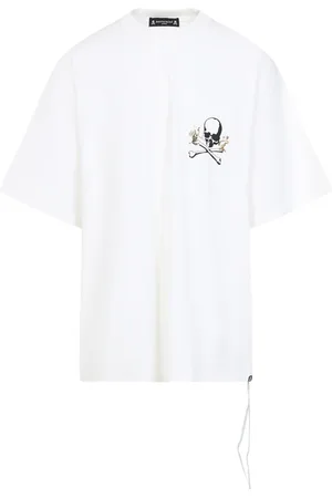 MASTERMIND Hombre, Camisetas, Blanco, Talla: M
