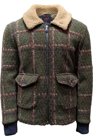 BOB der Bär Hombre, Chaquetas, Verde, Talla: L