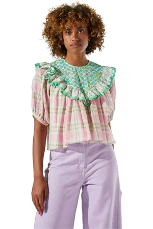 Manoush Mujer, Blusas y Camisas, Azul, Talla: L
