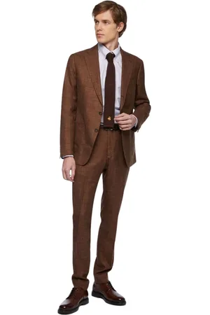 Brooks Brothers Hombre, Trajes, Marrón, Talla: 2XL