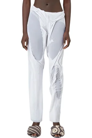 DI PETSA Mujer, Pantalones, Blanco, Talla: L