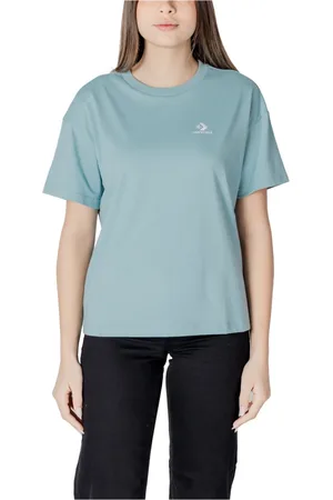 Converse Mujer, Camisetas, Verde, Talla: S