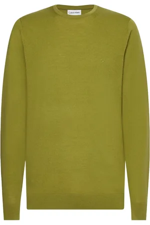Calvin Klein Hombre, Jerseys, Verde, Talla: S