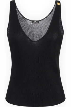 Elisabetta Franchi Mujer, Camisetas, Negro, Talla: S