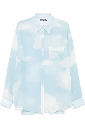 Moschino Hombre, Camisas, Azul, Talla: L