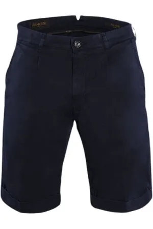 MOORER Hombre, Pantalones cortos, Azul, Talla: 2XL