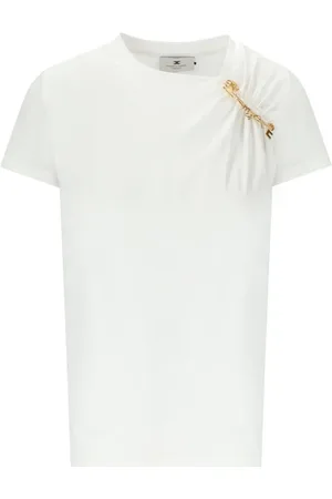 Elisabetta Franchi Mujer, Camisetas, Blanco, Talla: S