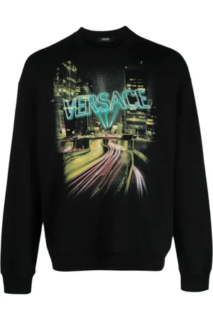 VERSACE Hombre, Sudaderas, Negro, Talla: L
