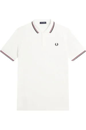 Fred Perry Hombre, Camisetas, Blanco, Talla: S