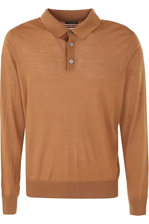 Ermenegildo Zegna Hombre, Camisetas, Marrón, Talla: L