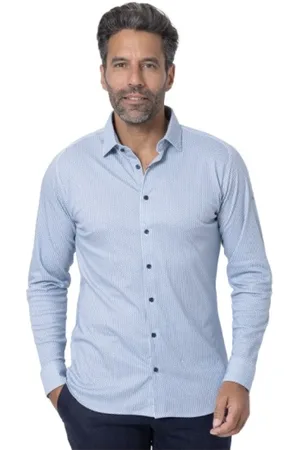 DESOTO Hombre, Camisas, Azul, Talla: S