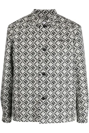 Marine Serre Hombre, Camisas, Negro, Talla: M