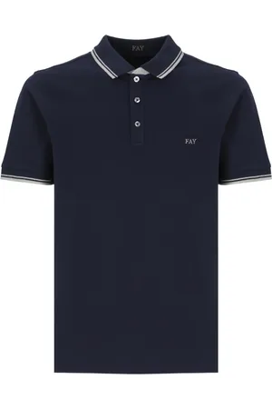 FAY Hombre, Camisetas, Azul, Talla: XL