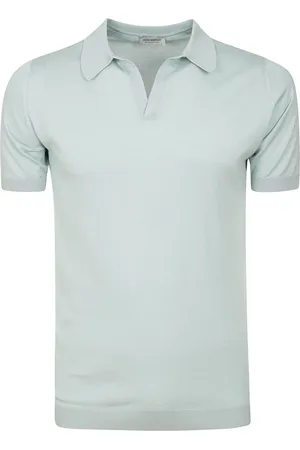JOHN SMEDLEY Hombre, Camisetas, Verde, Talla: S