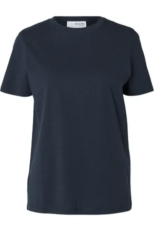 SELECTED Mujer, Camisetas, Azul, Talla: L