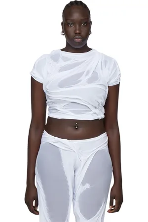 DI PETSA Mujer, Camisetas, Blanco, Talla: S