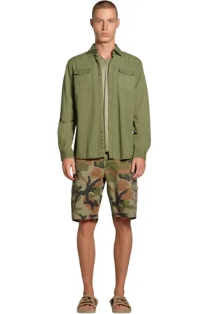 Bomboogie Hombre, Pantalones cortos, Verde, Talla: W32