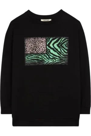 Roberto Cavalli Mujer, Sudaderas, Negro, Talla: S