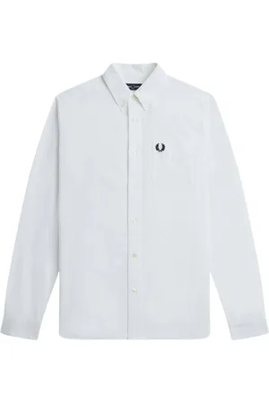 Fred Perry Hombre, Camisas, Blanco, Talla: M