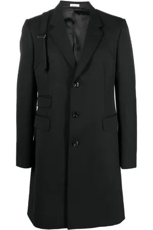 Alexander McQueen Hombre, Abrigos, Negro, Talla: L