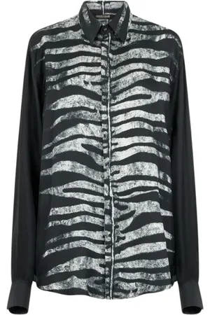 Roberto Cavalli Hombre, Camisas, Negro, Talla: 3XL