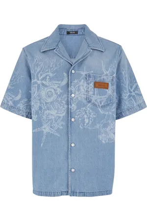 VERSACE Hombre, Camisas, Azul, Talla: L