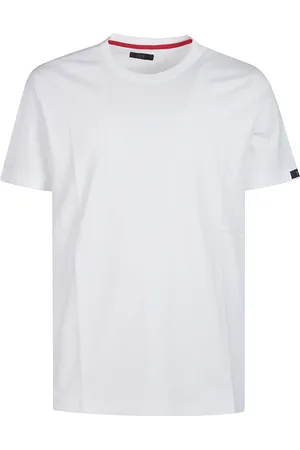 FAY Hombre, Camisetas, Blanco, Talla: M