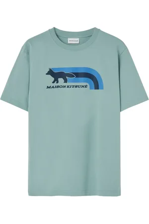 Maison Kitsuné Hombre, Camisetas, Azul, Talla: S