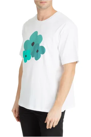 LARDINI Hombre, Camisetas, Blanco, Talla: S